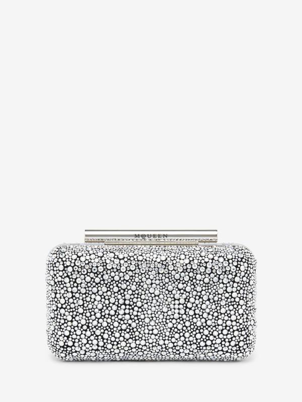 ALEXANDER MCQUEEN - McQueen T-Bar Box Clutch - Item 8137151BLOQ1000